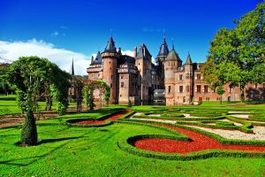 De Haar Castle in Haarzuilens near Utrecht in the Netherlands.